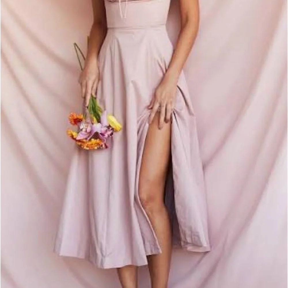 House of CB Blush Pink Mini Dress with Puff Sleeves - Picture 2 of 10